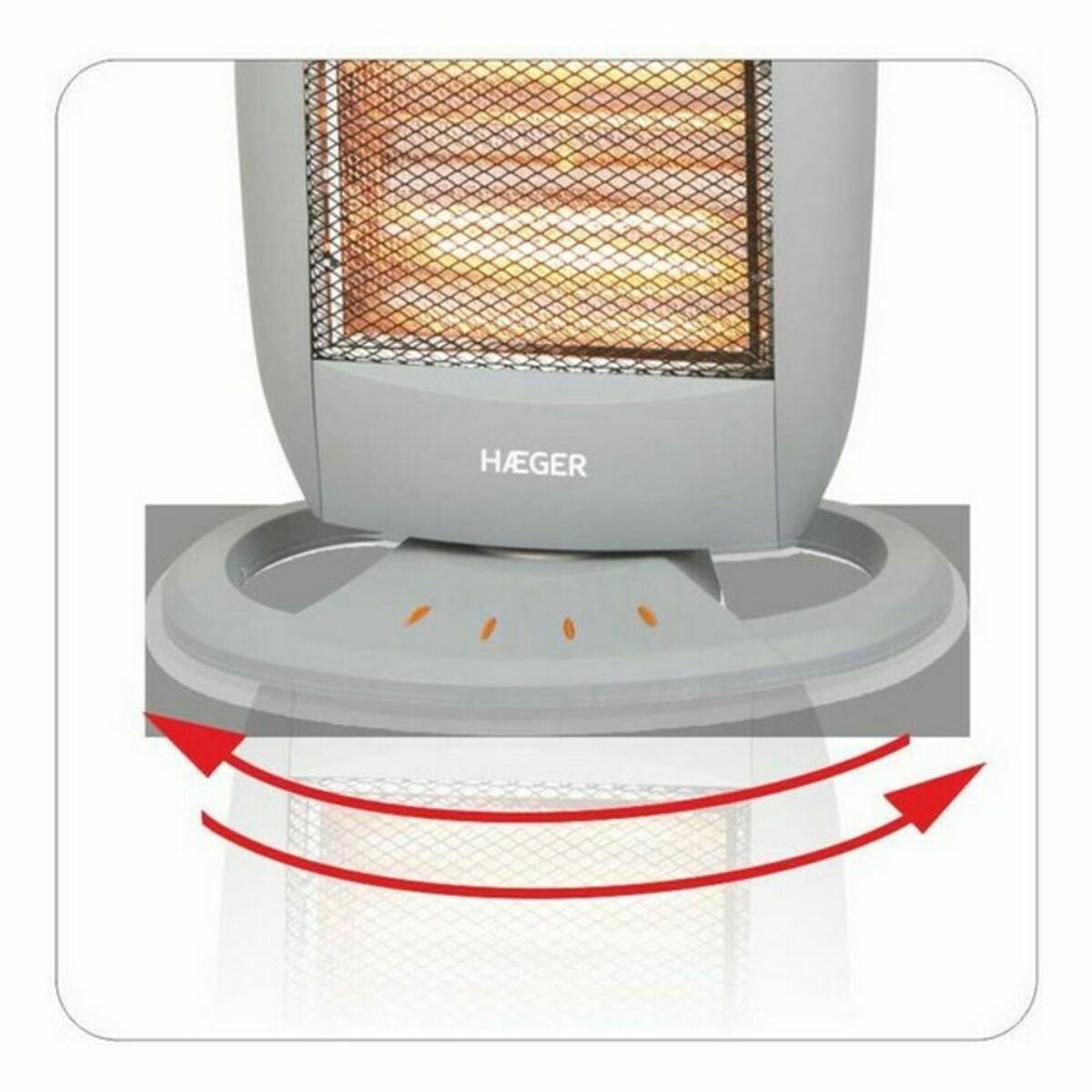 Halogenvärmare Haeger HH-120.002A 1200 W Vit